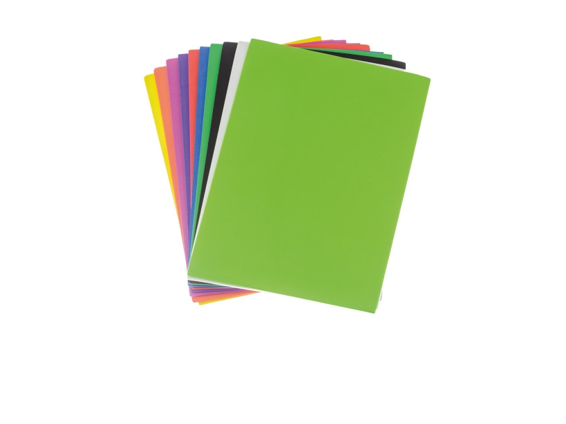 Guma zamszowa (pianka) A4 mix kolorów (10szt) G410 Brewis